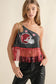 NEW! ONE SHOULDER CHAIN STRAP TOP! GAMEDAY!!