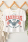 AMERICAN DREAM ON CROP TOP