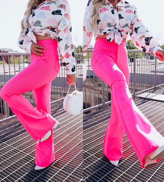 High Waist SUPER STRETCH Bell bottoms