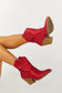 NEW! Red sequin boots