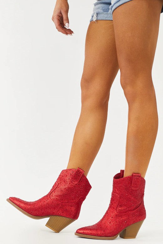 NEW! Red sequin boots