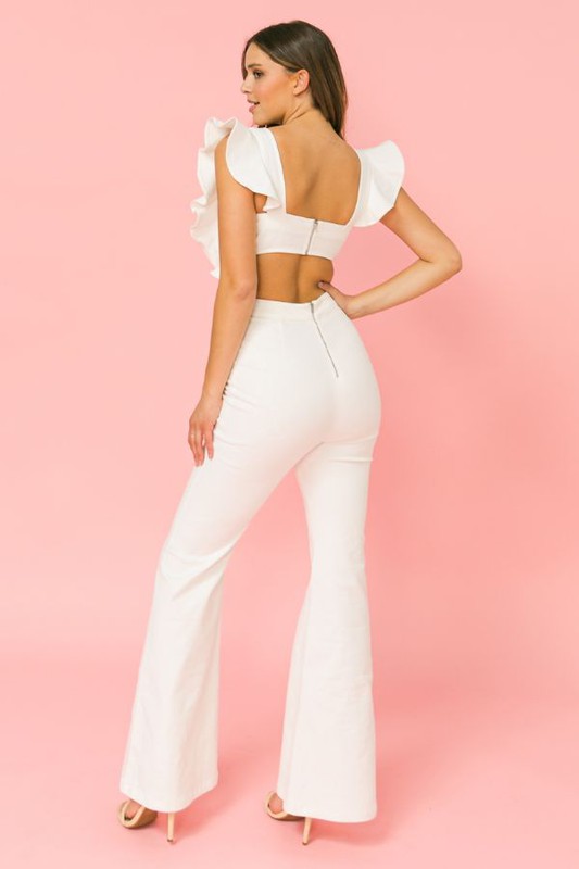 Jealous Stretch denim jumpsuit