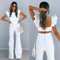 Jealous Stretch denim jumpsuit