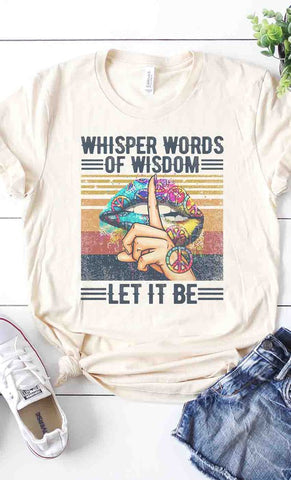 'Let it be" short sleeve shirt